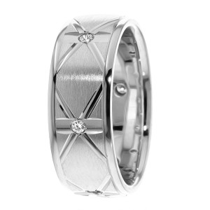 Diamond Wedding Band 8mm 0.24 Ctw.