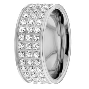 Diamond Wedding Ring 6mm Wide 1.80 Ctw.