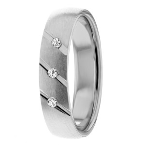 Diamond Wedding Ring 5mm Wide 0.05 Ctw.