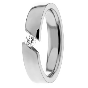 Diamond Wedding Ring 4mm Wide 0.15 Ctw.