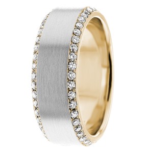 Diamond Wedding Band 8mm 0.96 Ctw.