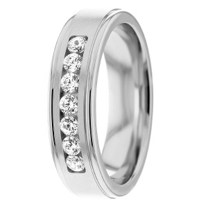 Diamond Wedding Band 6mm 0.35 Ctw.