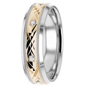 Diamond Wedding Band 6mm 0.09 Ctw.