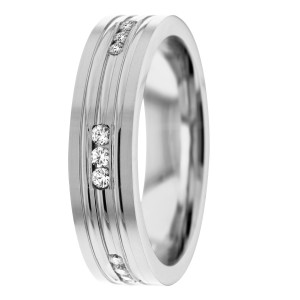 Diamond Wedding Band 9mm 0.18 Ctw.