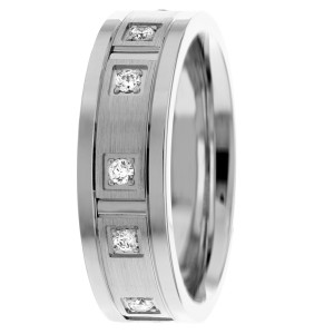 Diamond Wedding Band 7mm 0.36 Ctw.