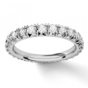 Diamond Round Cut Eternity Ring 1.40Ctw