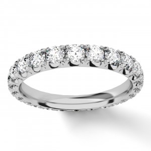 Diamond Round Cut Eternity Ring 1.25Ctw