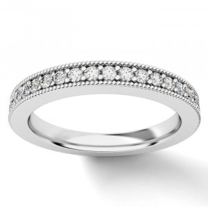 Diamond Eternity Ring with Milgrain 0.20Ctw