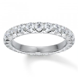 Diamond Round Cut Eternity Ring 3.05Ctw