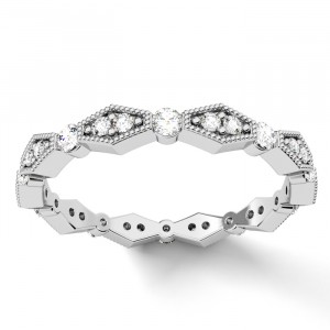 Diamond Round Cut Eternity Ring 0.45Ctw
