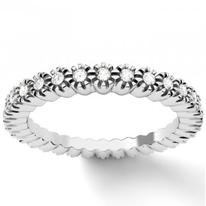 Diamond Round Cut Eternity Ring 0.35Ctw
