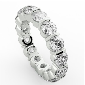 Diamond Round Cut Eternity Ring 4.50Ctw