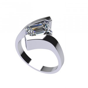 Emerald Solitaire Engagement Ring 2.6Ctw