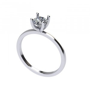 Round Solitaire Engagement Ring 0.8Ctw