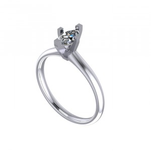 Marquise Solitaire Engagement Ring 0.5Ctw