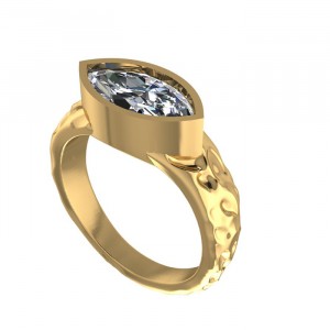 Marquise Solitaire Engagement Ring 2.2Ctw