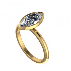 Marquise Solitaire Engagement Ring 1.7Ctw