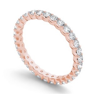 Diamond Round Cut Eternity Ring 1Ctw