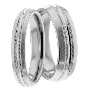 5.00mm Wide, Wedding Band Set