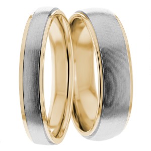 4.00mm Wide, His and Hers Wedding Bands