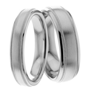 4.00mm Wide, Wedding Ring Set