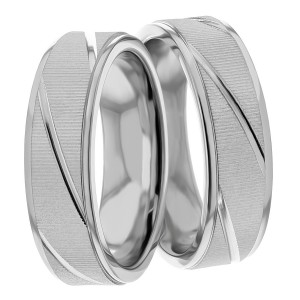 5.00mm Wide, Wedding Ring Set