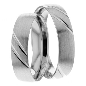 5.50mm Wide, His and Hers Wedding Bands