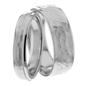 4.00mm Wide, His & Hers Wedding Band Sets