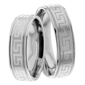 6mm Wide, Matching Wedding Ring Set