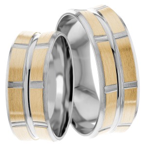 8mm Wide, Matching Wedding Ring Set