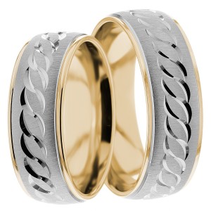 7mm Wide, Matching Wedding Ring Set