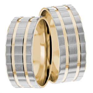 8mm Wide, Matching Wedding Ring Set