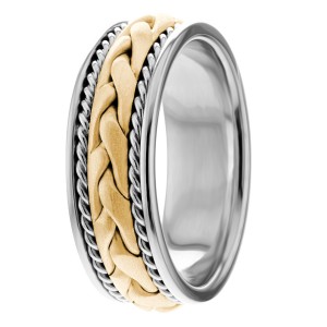 7.5mm Wide Handmade Wedding Bands