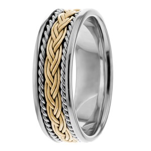 7.5mm Wide Handmade Wedding Bands
