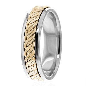 6mm Wide Handmade Wedding Bands