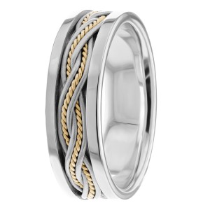 7mm Wide Handmade Wedding Bands