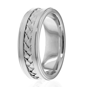 Three Strand Braid Wedding Band HM7098