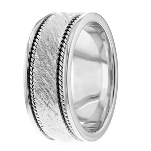 Tree Bark Wedding Band HM7155