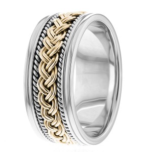 9mm Wide Handmade Wedding Bands