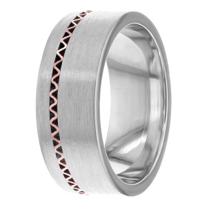 8mm Wide Handmade Wedding Bands