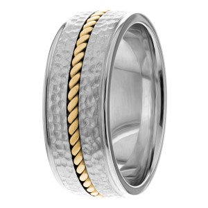 8.5mm Wide Handmade Wedding Bands