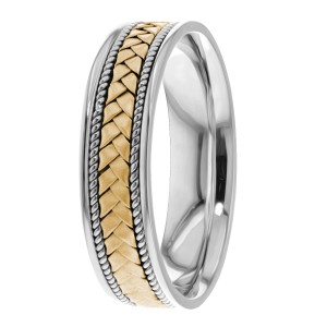 6mm Wide Handmade Wedding Bands