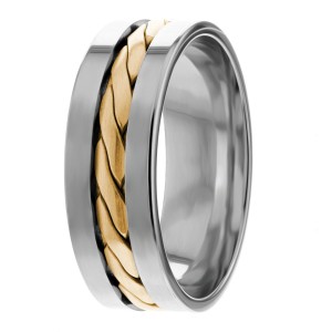 7.5mm Wide Handmade Wedding Bands