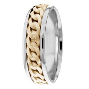 Cuban Link Handmade 6mm wide Wedding Ring