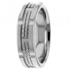 Twisted Milgrain Wedding Band HM7211