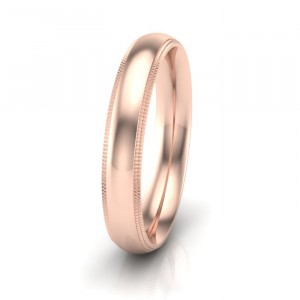 Dome Double Milgrain Wedding Band