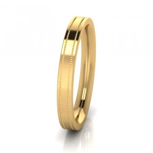 Flat Park Ave Wedding Rings