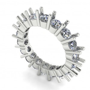 Diamond Round Cut Eternity Ring 3.80Ctw