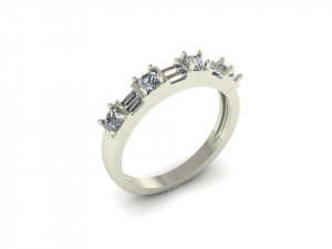 Diamond Anniversary Ring 0.55Ctw
