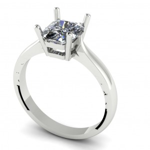 Radiant Solitaire Engagement Ring 1.2Ctw